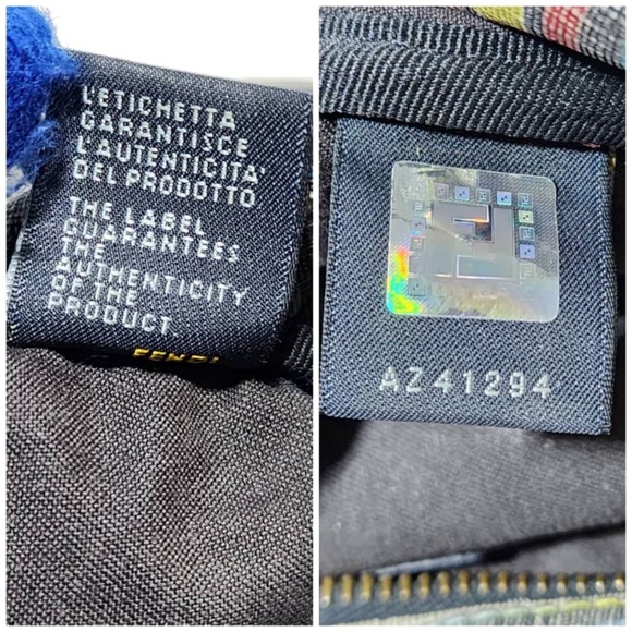 Authentic FENDI Multicolored Coated Canvas Zucca Spalmati Boston Bag - Picture 5 of 16